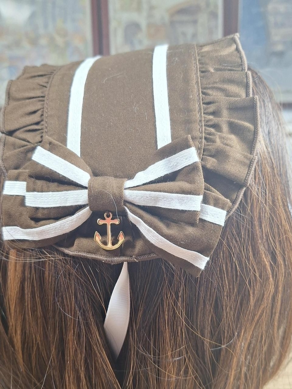 ⚓ Alice and the Pirates Wide Brown Headdress 🤎